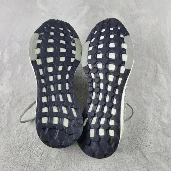 Adidas Pure Boost Running Ash Silver Raw Green B75672 Women Size 10 - Picture 5 of 6